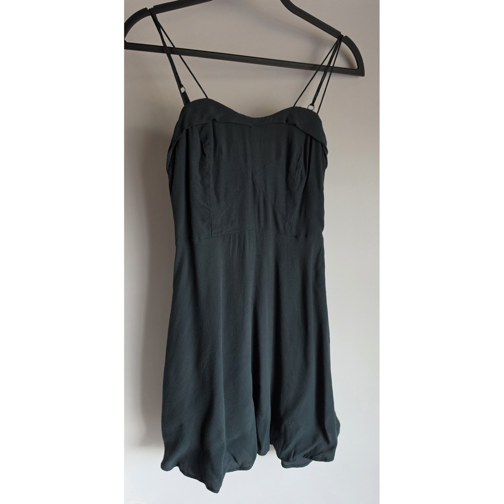 Kimchi Blue Sleeveless Midi Dress Size 4 Dark Green Sweetheart Neck Sundress